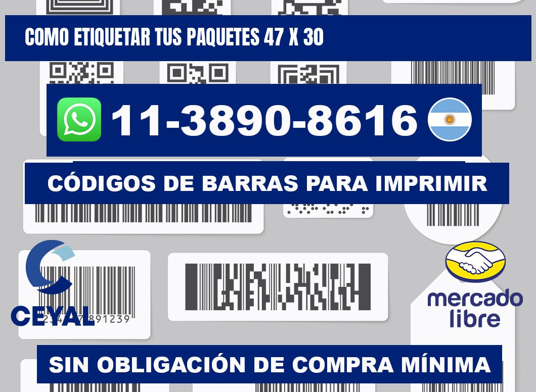 como etiquetar tus paquetes 47 x 30