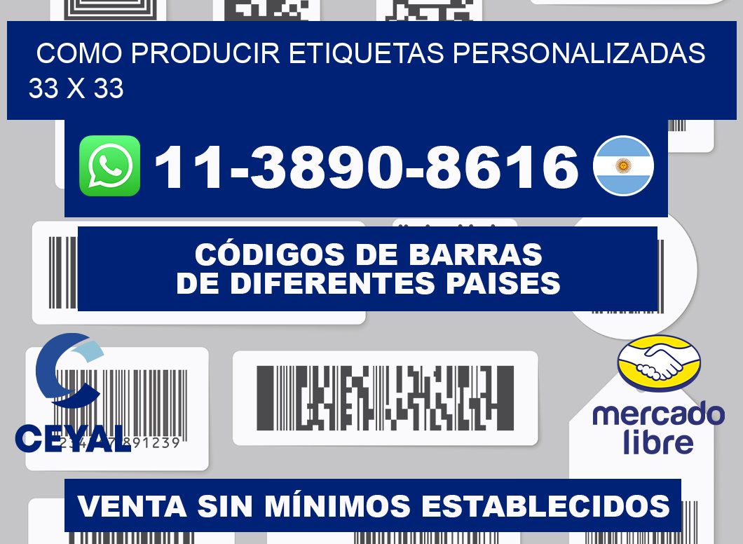 como producir etiquetas personalizadas 33 x 33