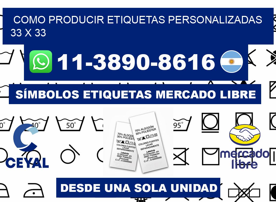 como producir etiquetas personalizadas 33 x 33