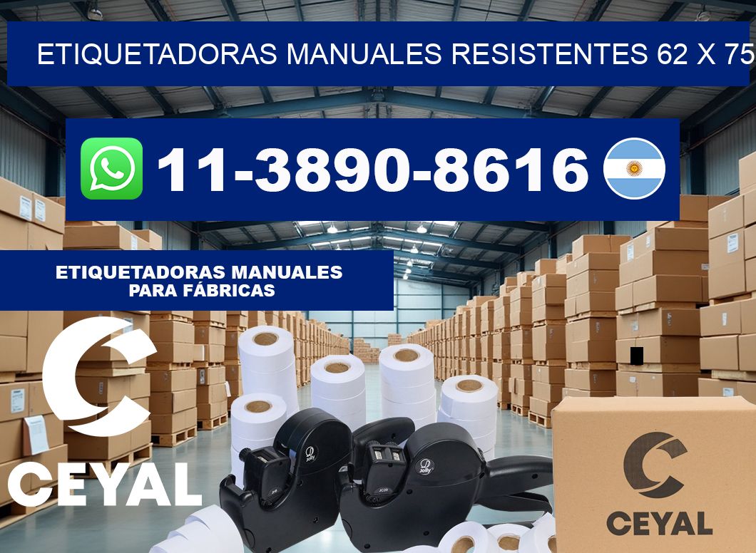 etiquetadoras manuales resistentes 62 x 75