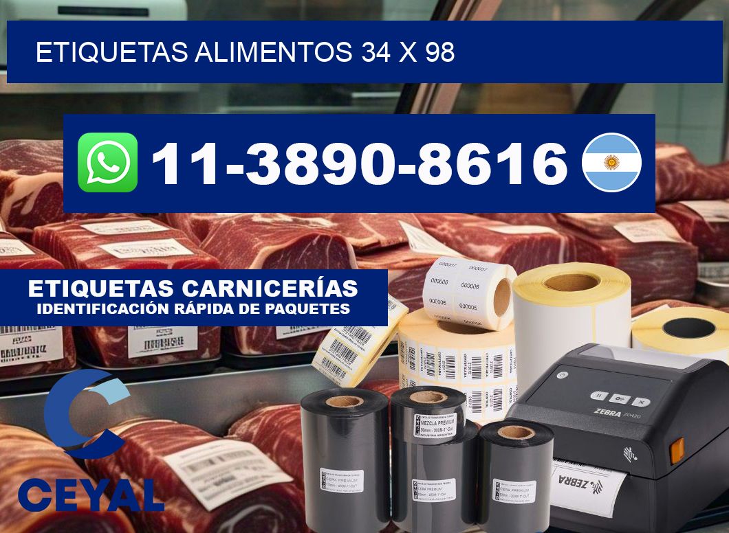 etiquetas alimentos 34 x 98