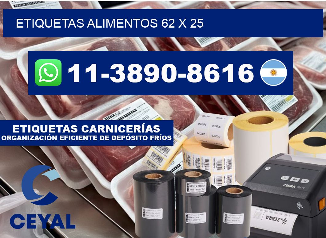 etiquetas alimentos 62 x 25