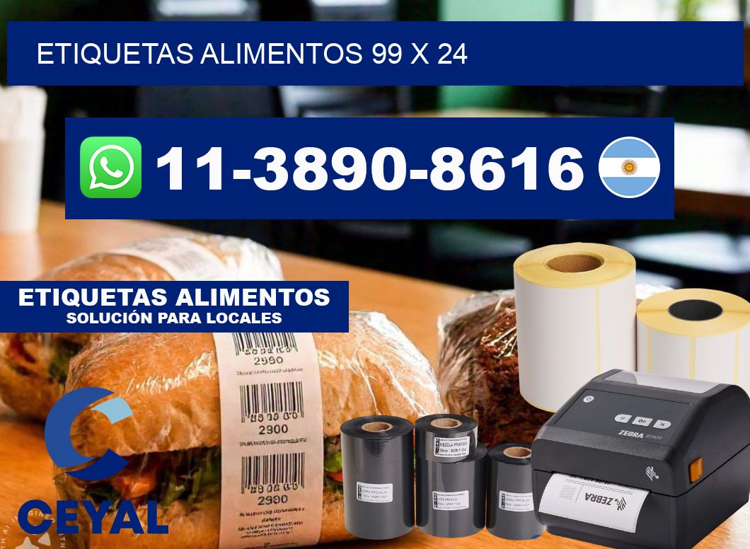 etiquetas alimentos 99 x 24