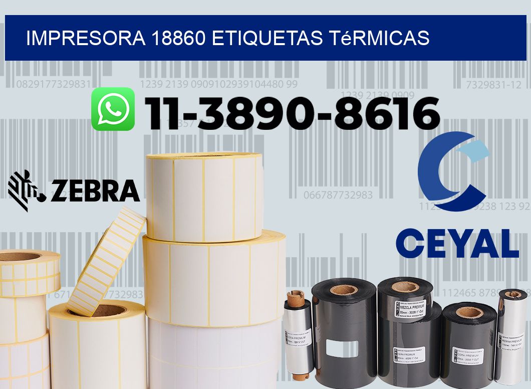 impresora 18860 etiquetas térmicas