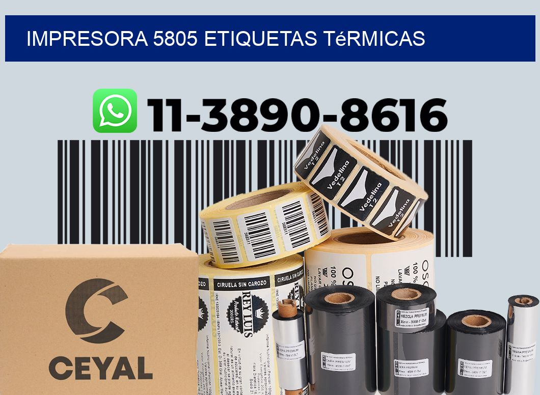 impresora 5805 etiquetas térmicas