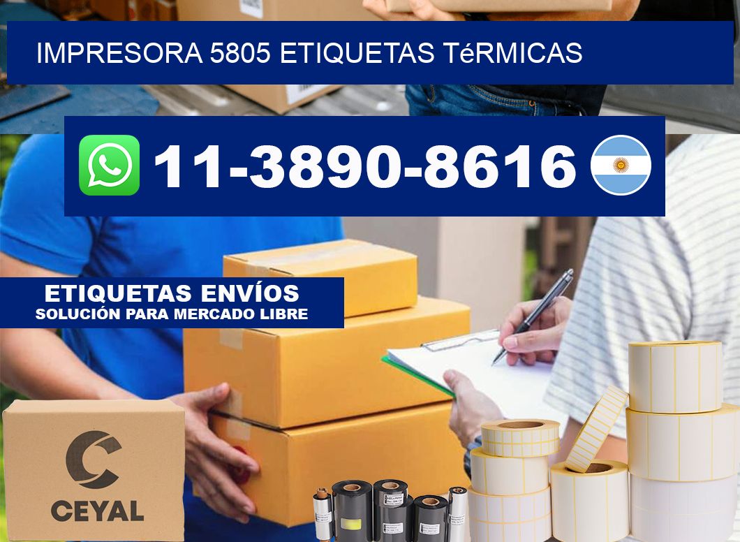 impresora 5805 etiquetas térmicas