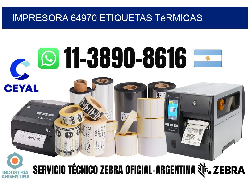 impresora 64970 etiquetas térmicas