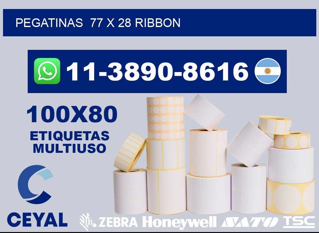 pegatinas  77 x 28 ribbon