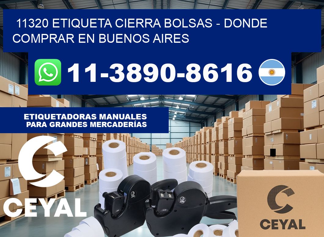11320 etiqueta Cierra Bolsas – Donde Comprar en Buenos Aires