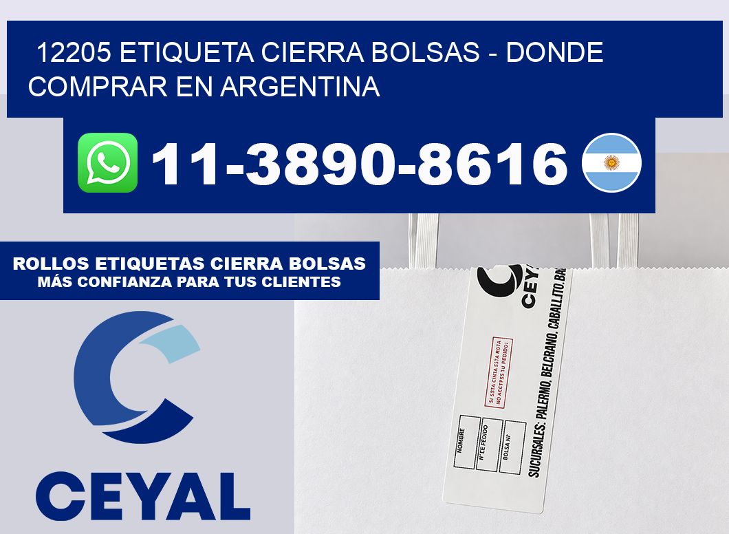 12205 etiqueta Cierra Bolsas – Donde Comprar en Argentina