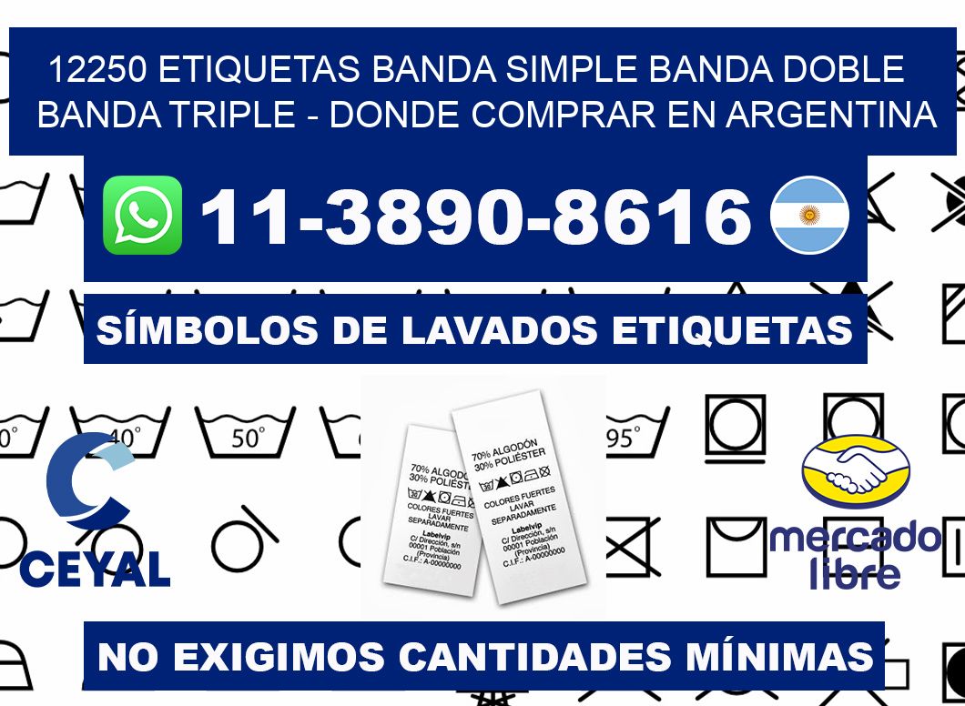 12250 etiquetas banda simple banda doble banda triple - Donde Comprar en Argentina