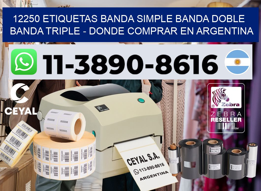 12250 etiquetas banda simple banda doble banda triple – Donde Comprar en Argentina