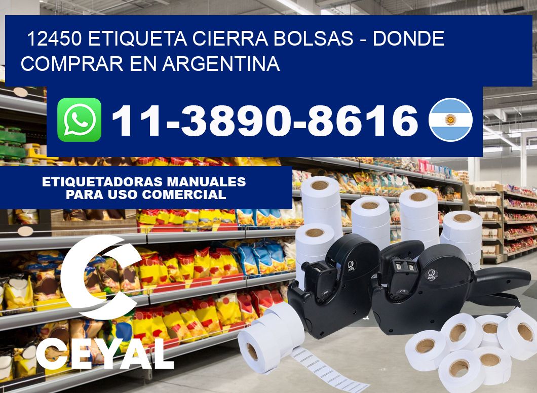 12450 etiqueta Cierra Bolsas - Donde Comprar en Argentina