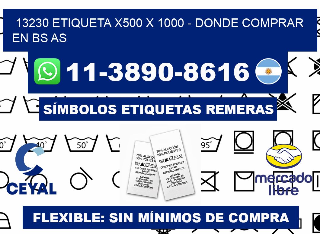 13230 etiqueta x500 x 1000 - Donde Comprar en bs as