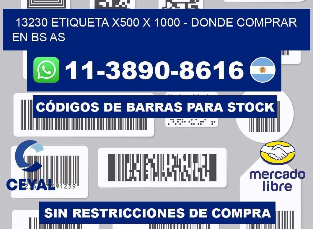 13230 etiqueta x500 x 1000 - Donde Comprar en bs as
