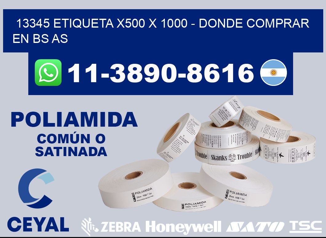13345 etiqueta x500 x 1000 - Donde Comprar en bs as
