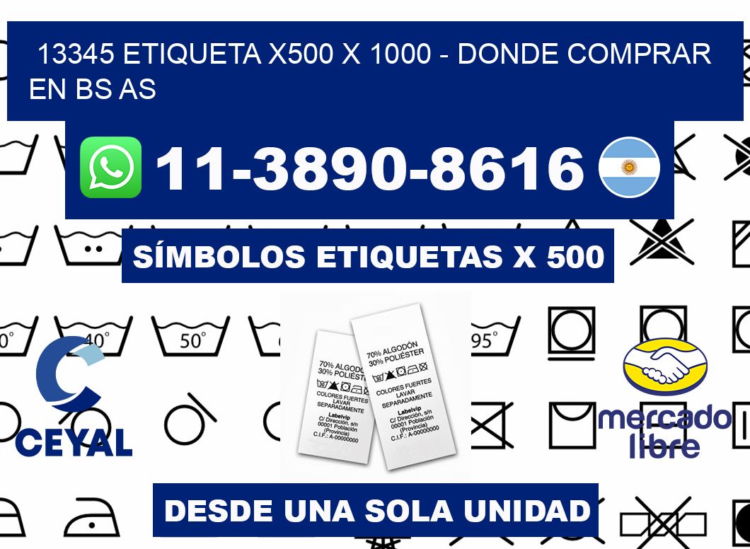 13345 etiqueta x500 x 1000 - Donde Comprar en bs as