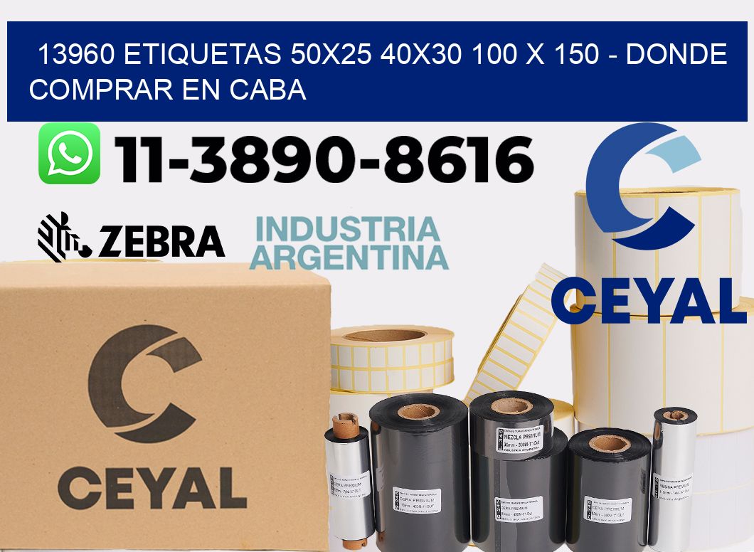 13960 etiquetas 50x25 40x30 100 x 150 - Donde Comprar en Caba