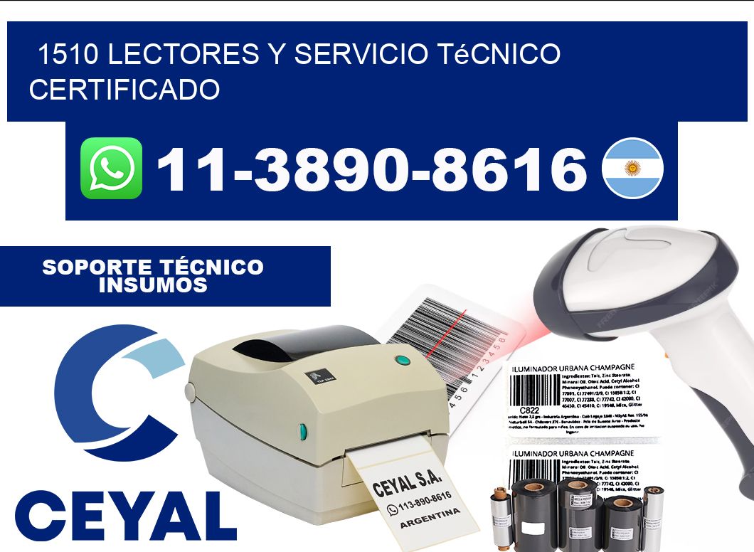 1510 Lectores y Servicio Técnico Certificado