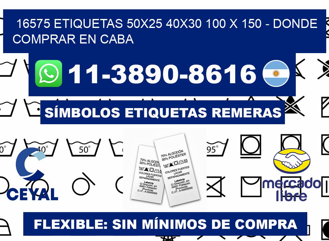 16575 etiquetas 50x25 40x30 100 x 150 - Donde Comprar en Caba