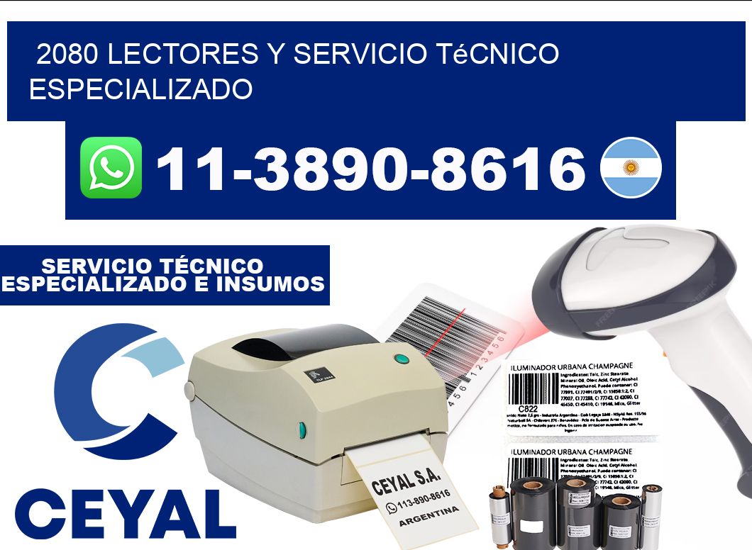 2080 Lectores y Servicio Técnico Especializado
