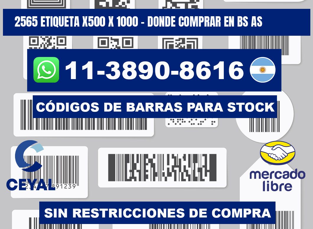 2565 etiqueta x500 x 1000 - Donde Comprar en bs as