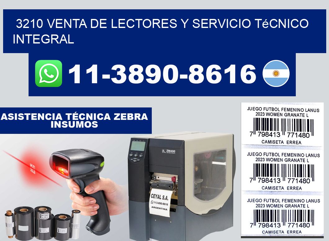 3210 Venta de Lectores y Servicio Técnico Integral