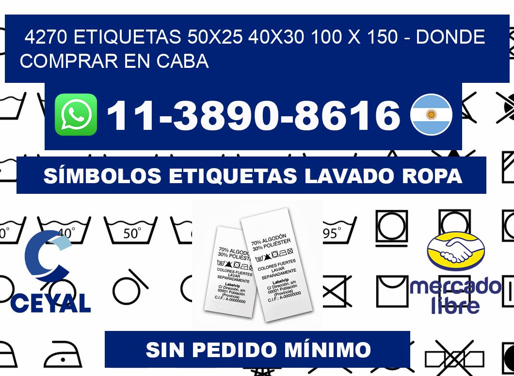 4270 etiquetas 50x25 40x30 100 x 150 - Donde Comprar en Caba