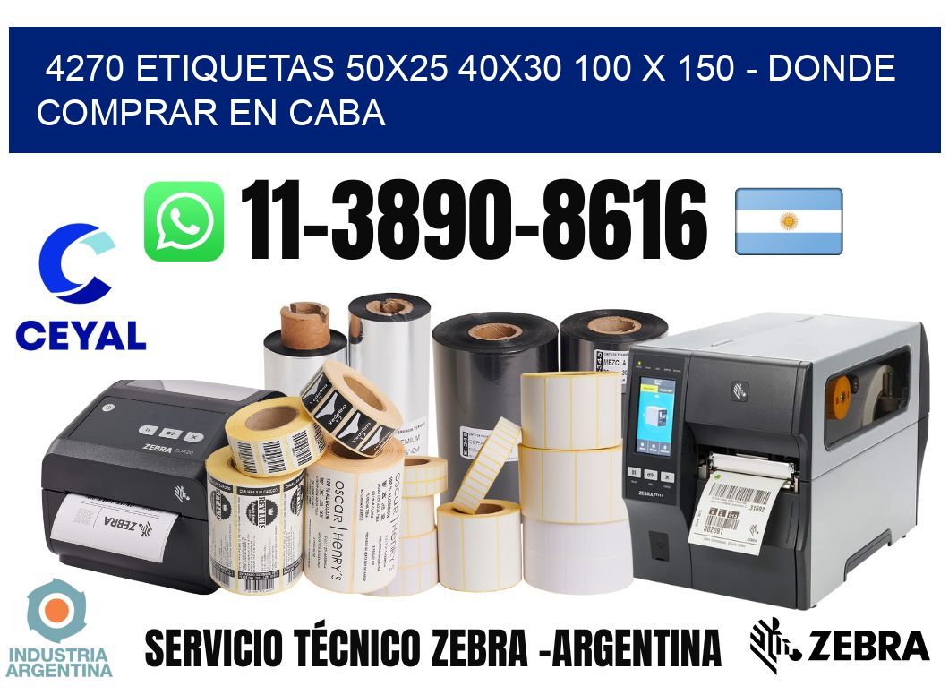 4270 etiquetas 50x25 40x30 100 x 150 - Donde Comprar en Caba