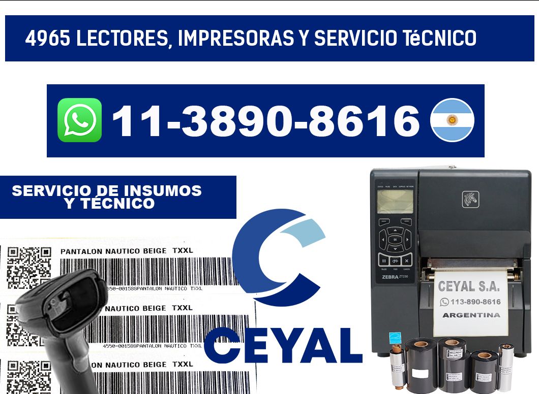 4965 Lectores, Impresoras y Servicio Técnico