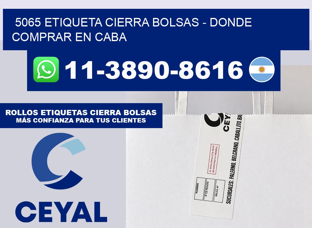 5065 etiqueta Cierra Bolsas – Donde Comprar en Caba