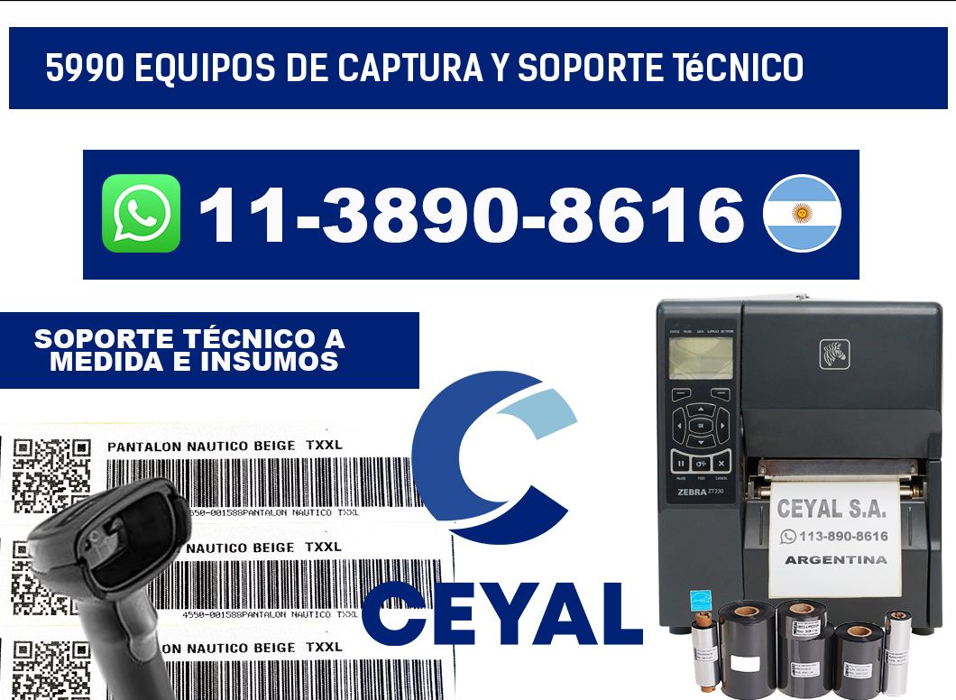5990 Equipos de Captura y Soporte Técnico