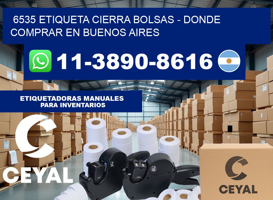 6535 etiqueta Cierra Bolsas – Donde Comprar en Buenos Aires