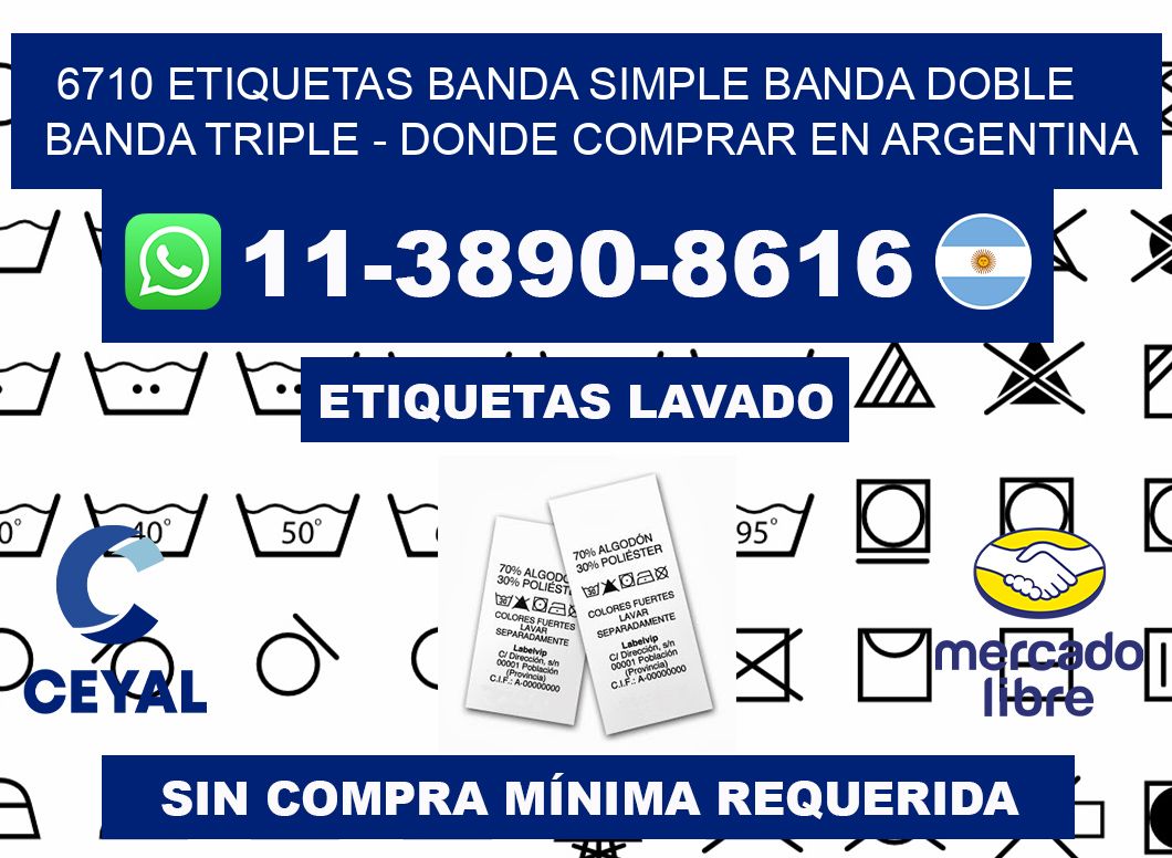 6710 etiquetas banda simple banda doble banda triple - Donde Comprar en Argentina