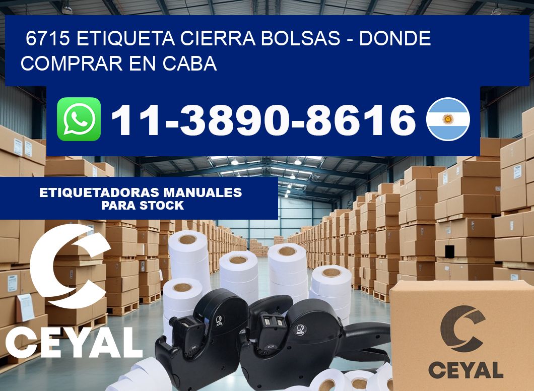 6715 etiqueta Cierra Bolsas – Donde Comprar en Caba