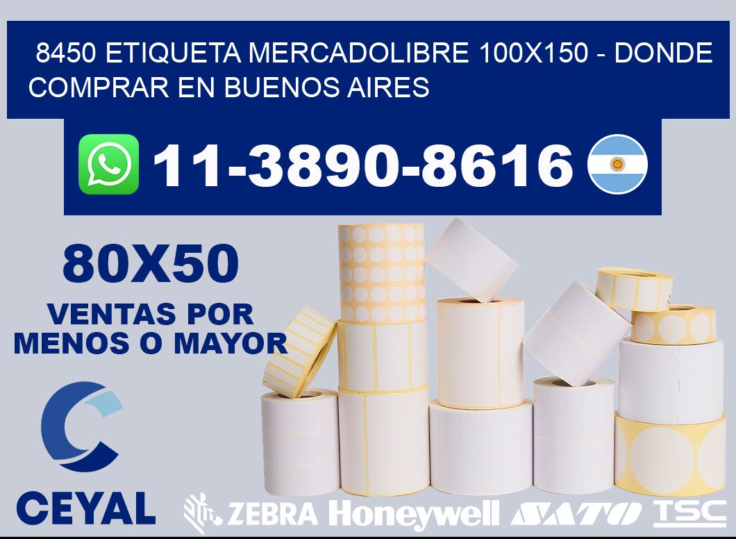 8450 etiqueta MercadoLibre 100x150 - Donde Comprar en Buenos Aires