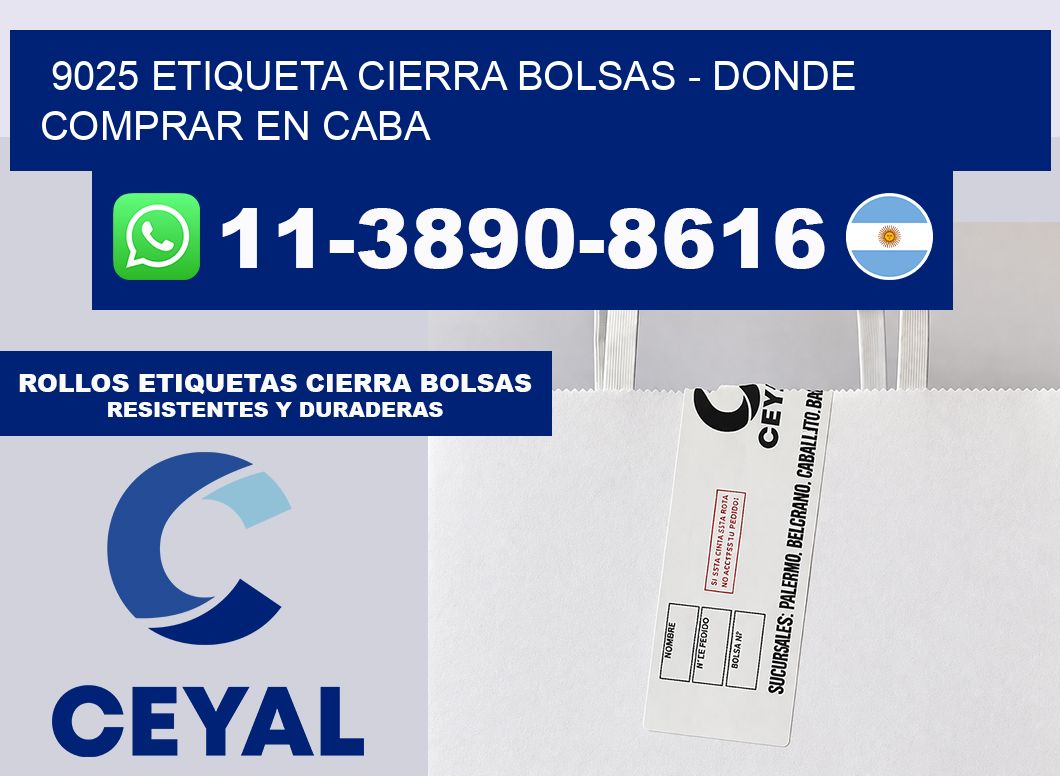 9025 etiqueta Cierra Bolsas – Donde Comprar en Caba