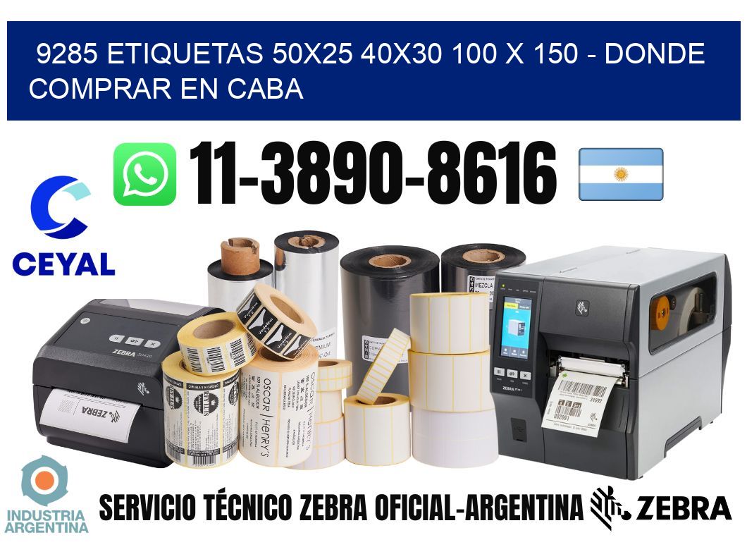 9285 etiquetas 50x25 40x30 100 x 150 - Donde Comprar en Caba