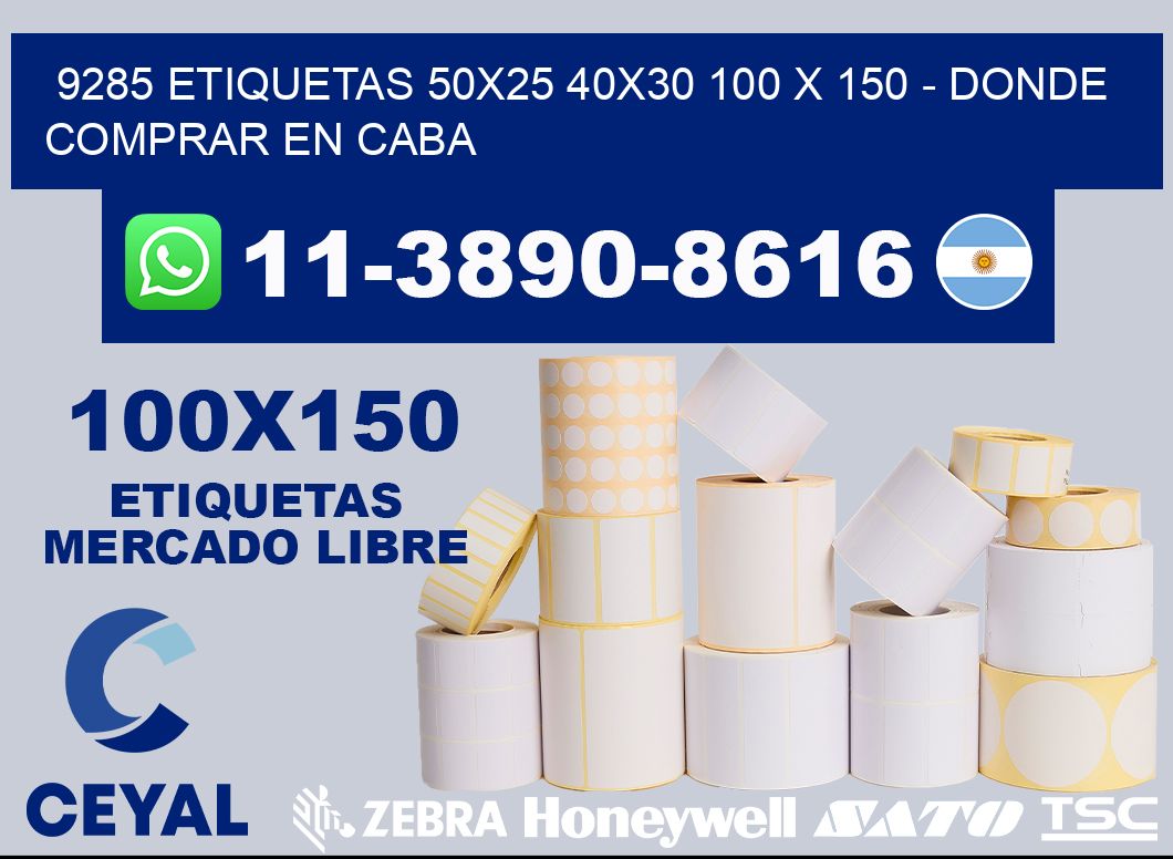 9285 etiquetas 50x25 40x30 100 x 150 - Donde Comprar en Caba