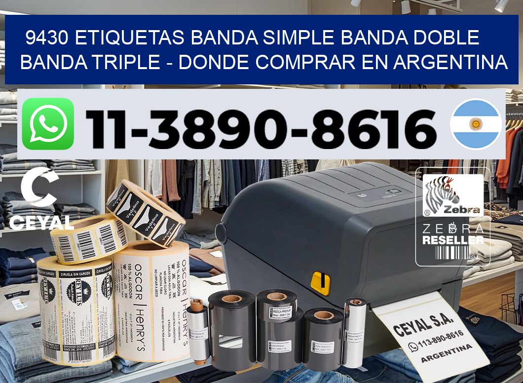 9430 etiquetas banda simple banda doble banda triple – Donde Comprar en Argentina