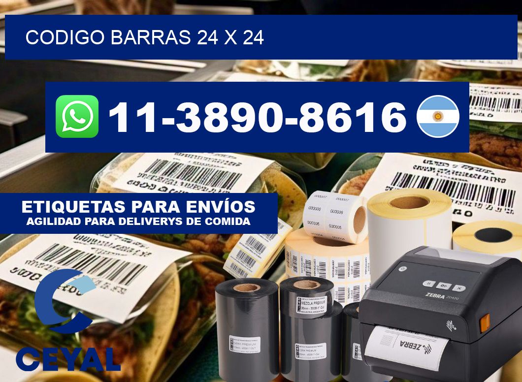 Codigo barras 24 x 24