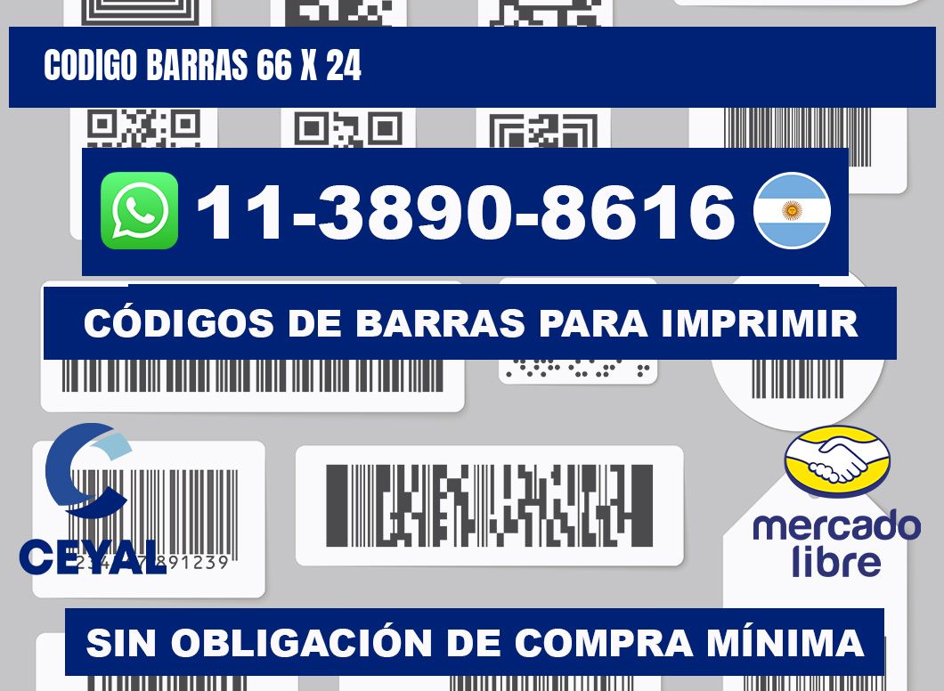 Codigo barras 66 x 24