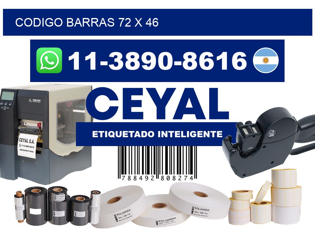 Codigo barras 72 x 46