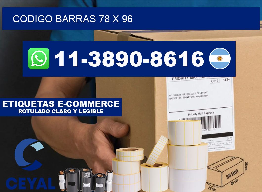 Codigo barras 78 x 96
