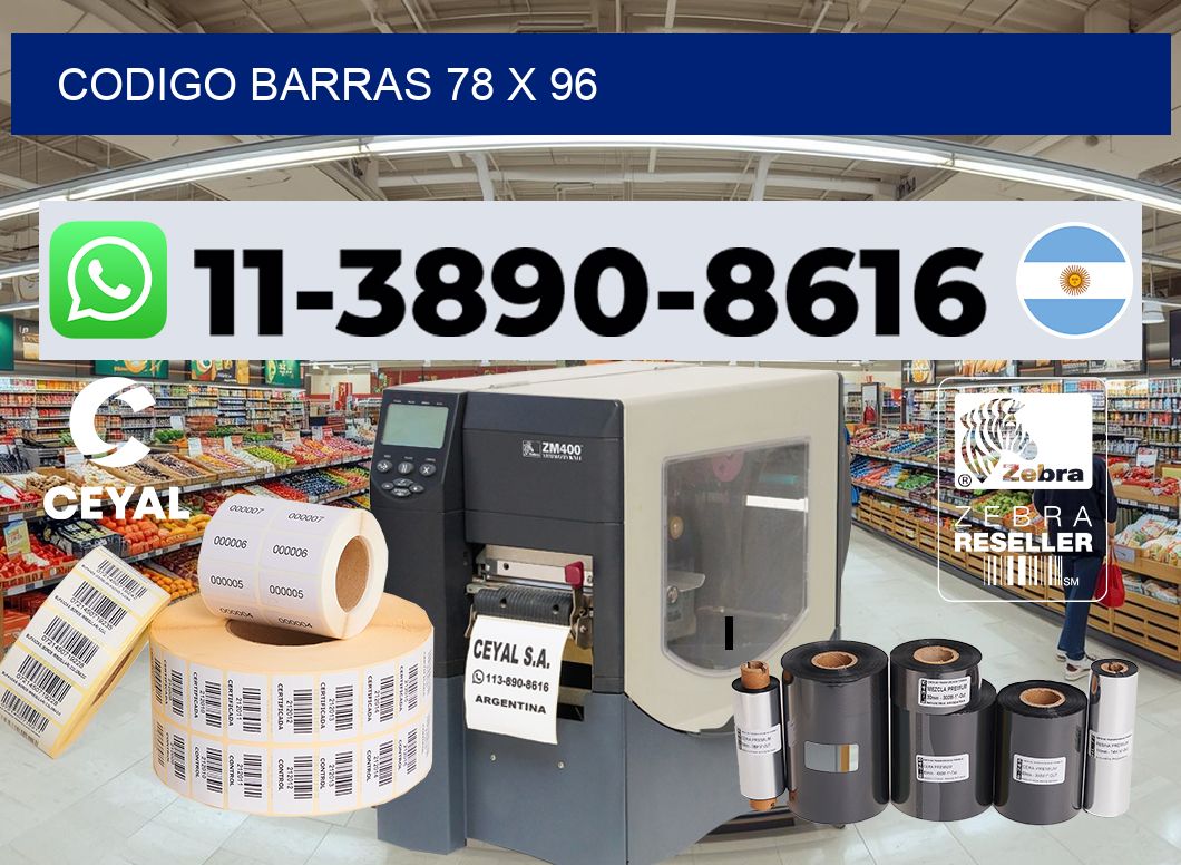 Codigo barras 78 x 96