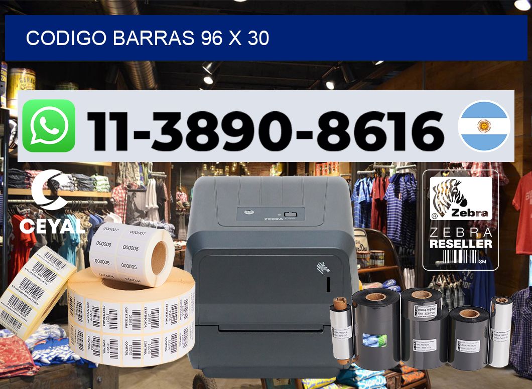 Codigo barras 96 x 30
