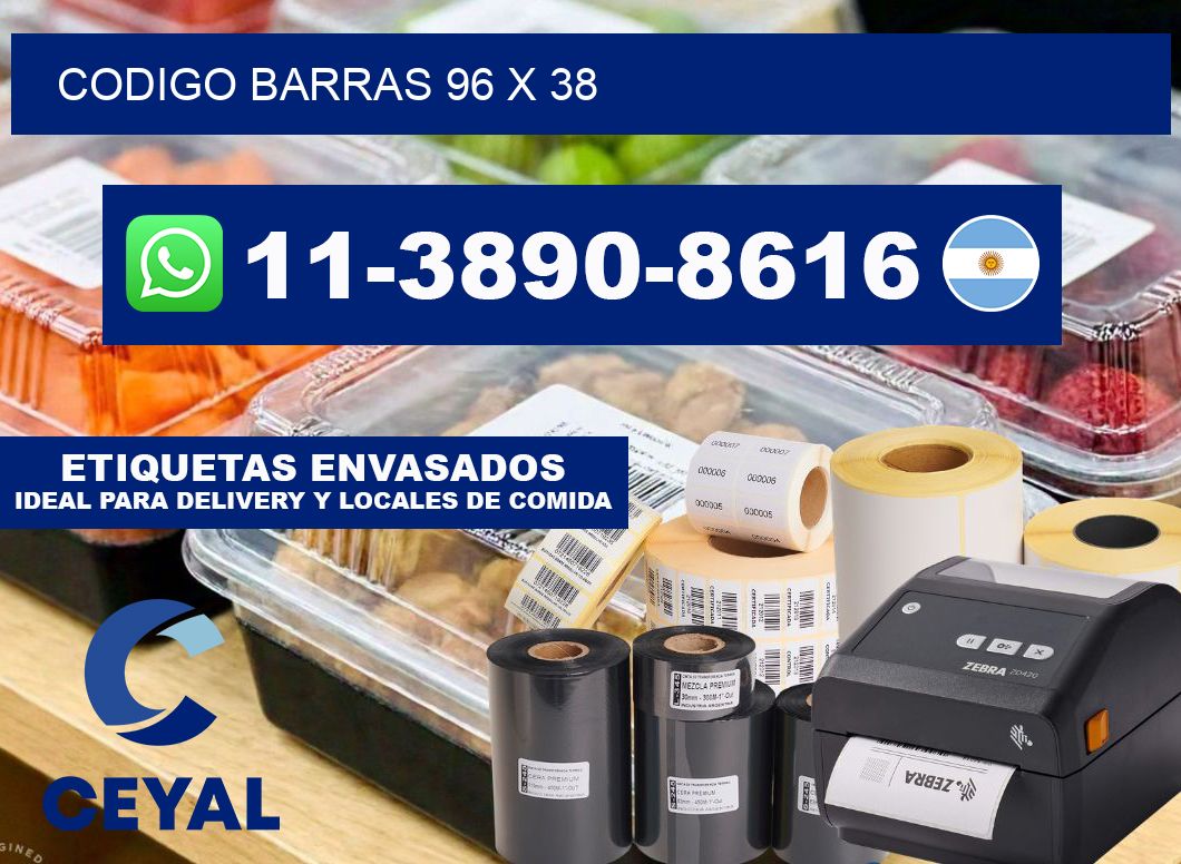 Codigo barras 96 x 38