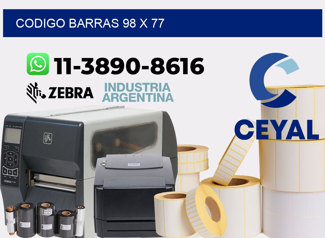 Codigo barras 98 x 77
