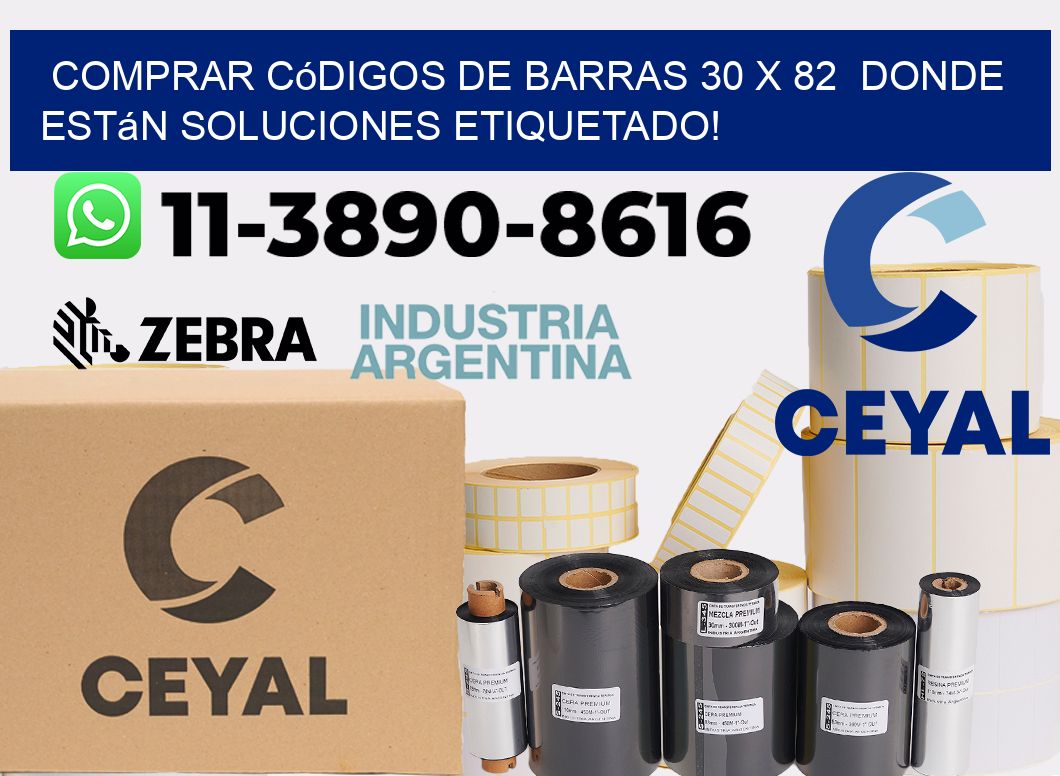 Comprar códigos de barras 30 x 82  donde están soluciones etiquetado!