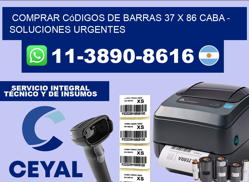 Comprar códigos de barras 37 x 86 CABA – soluciones urgentes